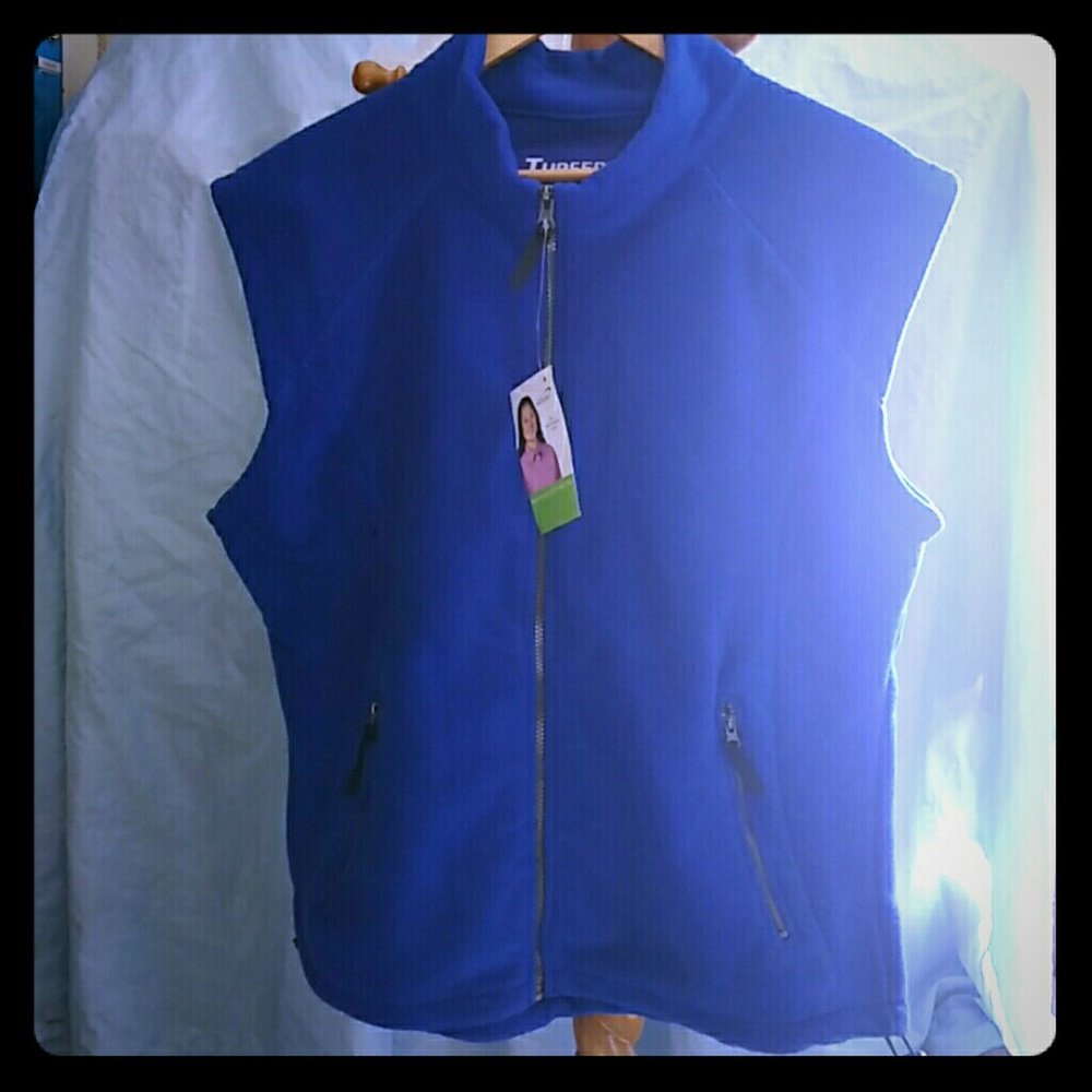 🆕 Turfer Fleece Vest Royal Blue Sz XL Men's