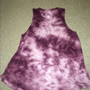 Tie dye muscle tee