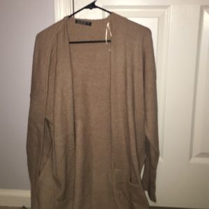 Tan Long Cardigan
