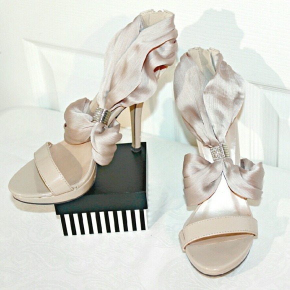Pitarello Italian Satin Antique Rose Heels