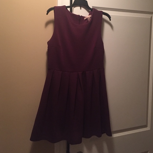 Women's burgundy dress