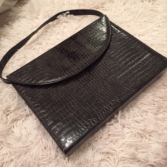 Alligator skin file tote bag
