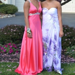Pink Faviana prom dress