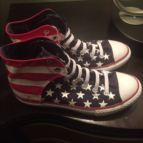 Patriotic Converse shoes