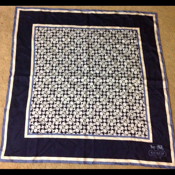 Authentic Coach Scarf 100% Silk