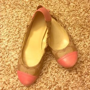 Coach pink ballet flats size 5.5 ❤