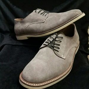BANANA REPUBLIC grey suede OWEN OXFORD leather 12