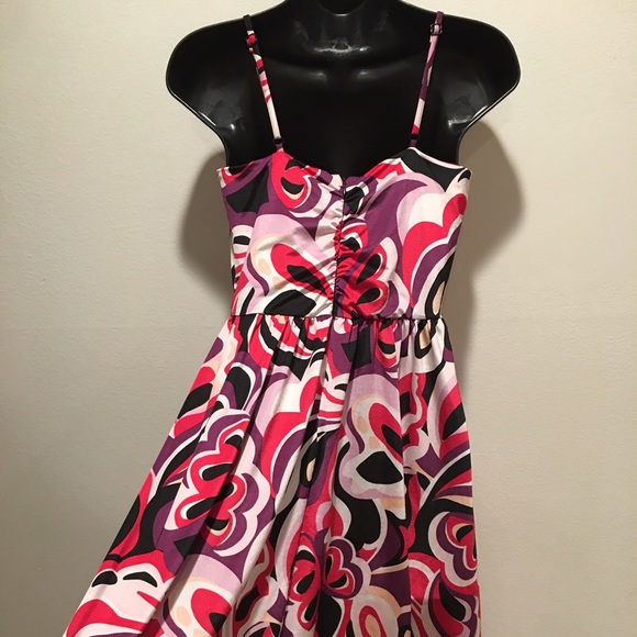 SOLD H&M stretchy adjustable strap floral dress - Picture 2 of 4