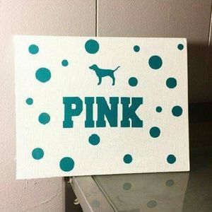 Pink Teal 8x10 Canvas Panel