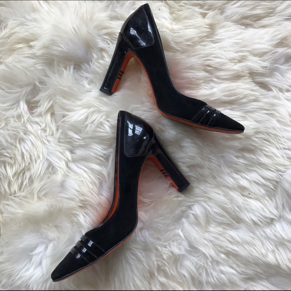 Elegant Y3 suede and patent pumps-rare!