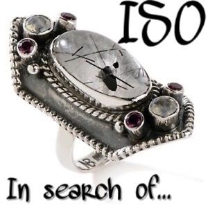 ISO NICKY BUTLER RUTILATED QUARTZ SHIELD RING