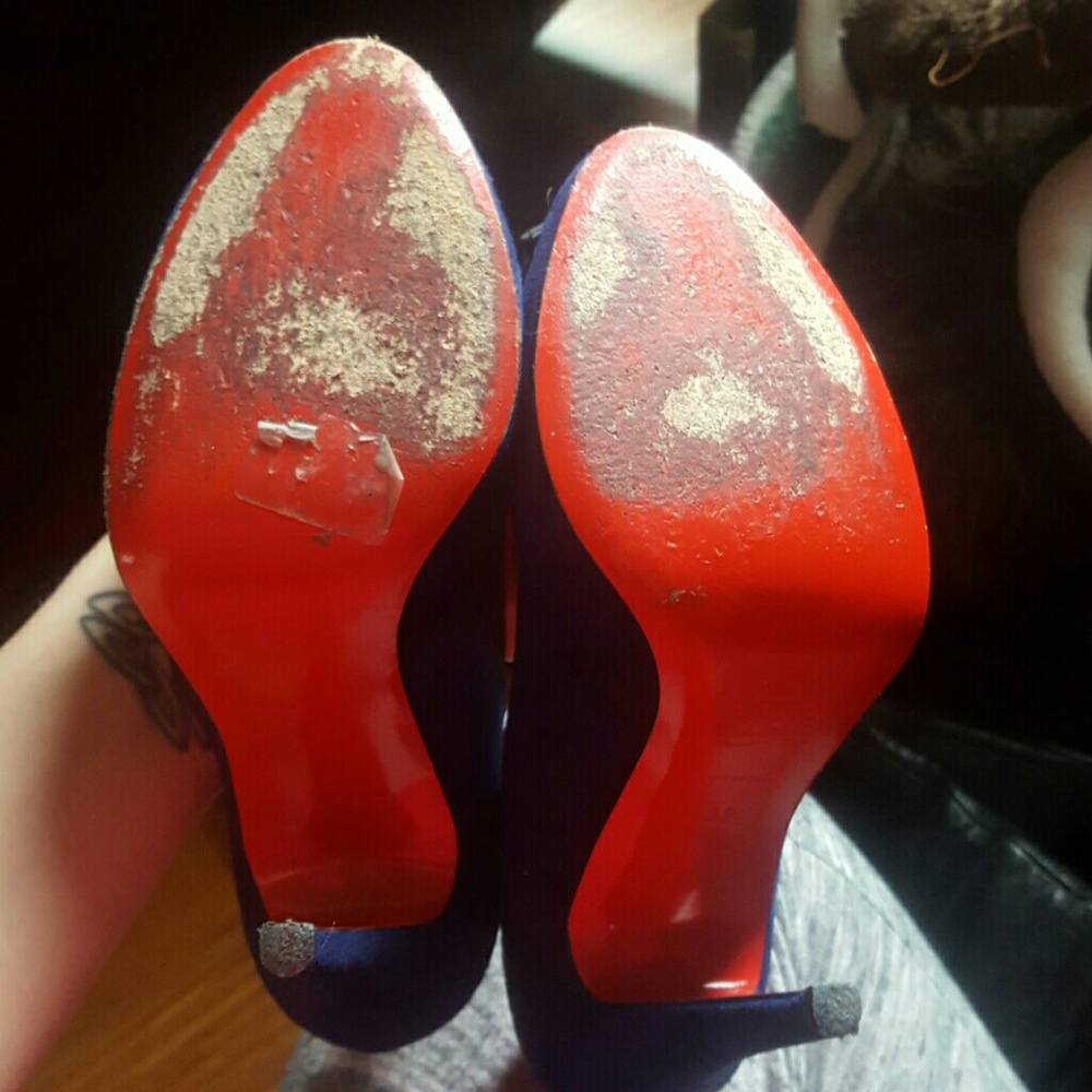 Christian louboutin "lavalliere" 100 suede heel - Picture 5 of 8