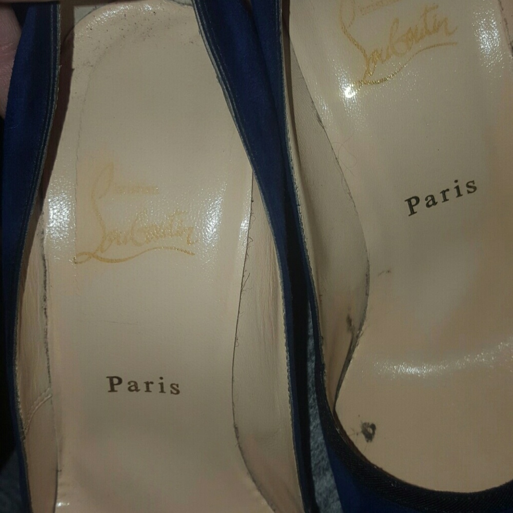 Christian louboutin "lavalliere" 100 suede heel - Picture 8 of 8