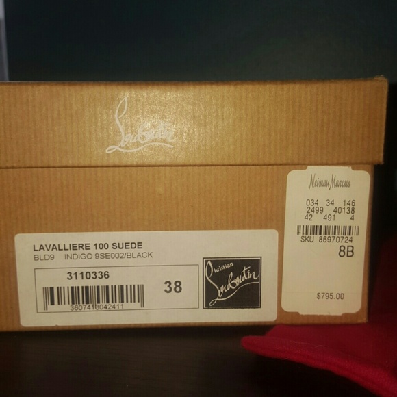 Christian louboutin "lavalliere" 100 suede heel - Picture 4 of 8