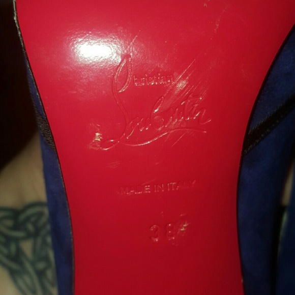 Christian louboutin "lavalliere" 100 suede heel - Picture 7 of 8