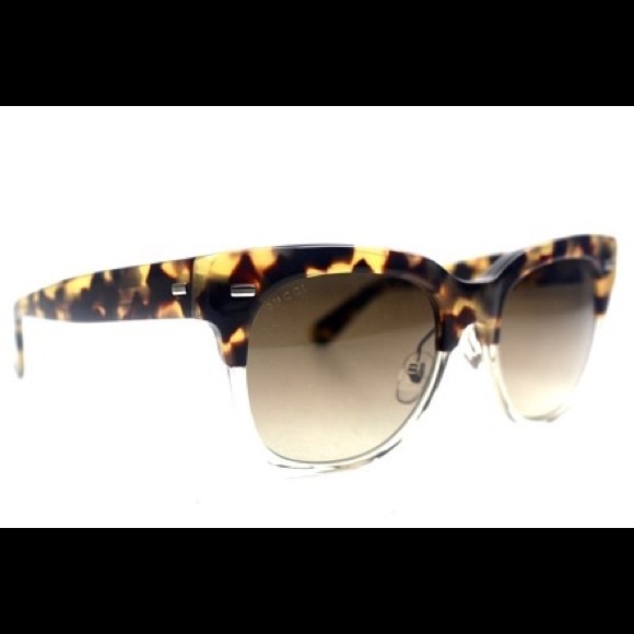 Gucci Tortoise Havana Round Sunglasses New GG3744