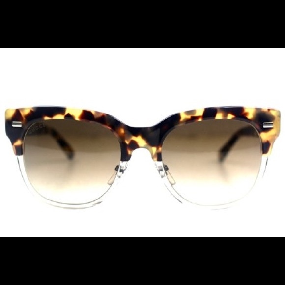 Gucci Tortoise Havana Round Sunglasses New GG3744