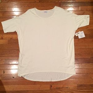 LulaRoe solid white Irma ⚡️PRICE CUT!⚡️