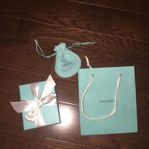 Tiffany & co. Box, dust bag, and shopping bag