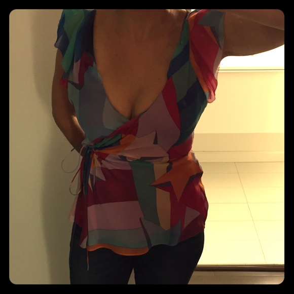 DVF Maupiti Top Silk Wrap Style