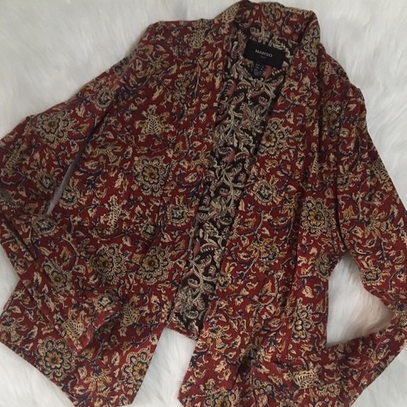 Mango Printed Blazer