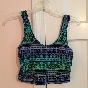 Forever 21 Tribal Crop Top