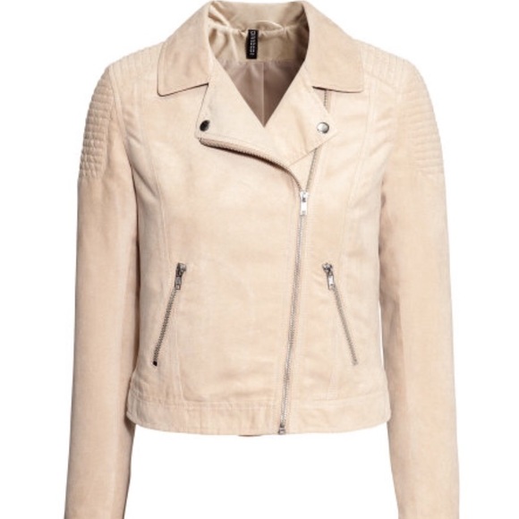 Suede biker jacket