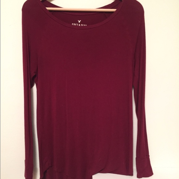 Maroon Longsleeve Jersey Shirt