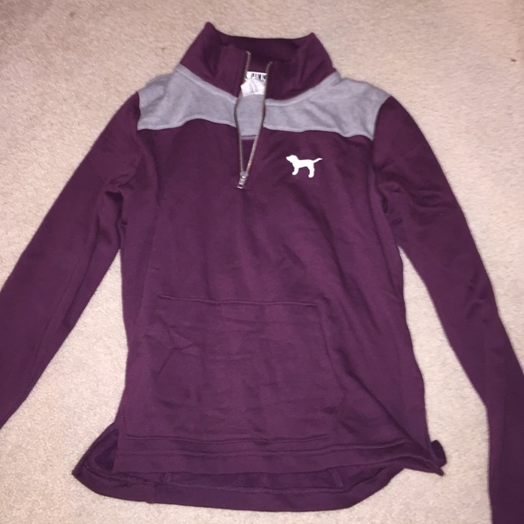 Pink quarter zip