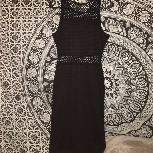 Fitted net dress