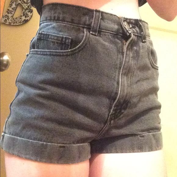 American Apparel dark high waisted shorts