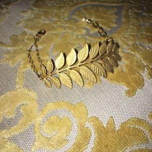 Greek Gold Leaf Bracelet