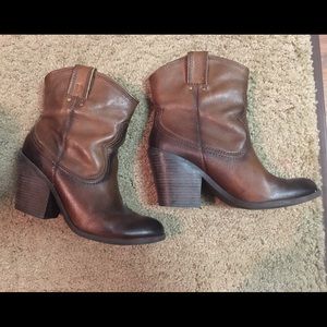 Lucky Brand cowboy booties
