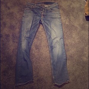 Barley worn nudie jeans.