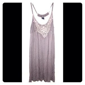 Grey midi summer dress