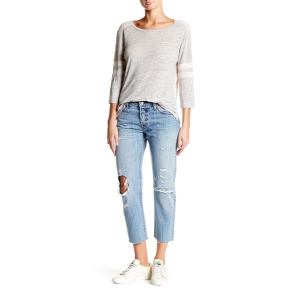 Levi's Denim - Levi 501 CT Distress Boyfriend Jeans Time Gone By