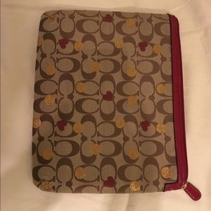 Coach iPad traveling case