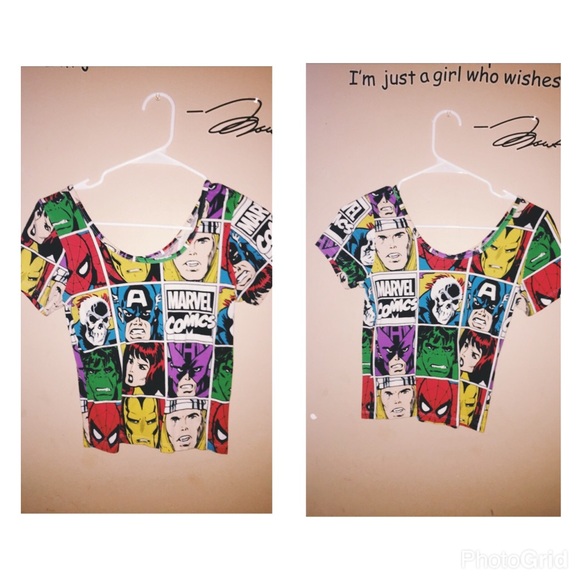 Marvel cropped tshirt