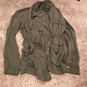 Olive green army jacket