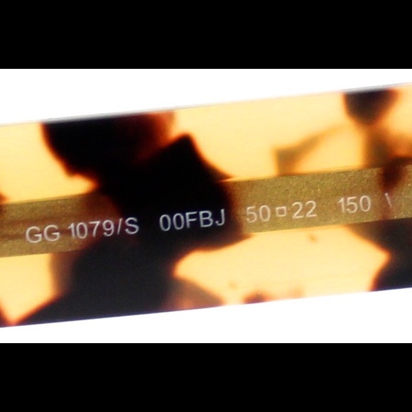 Gucci Tortoise Havana Signature Sunglasses New - Picture 2 of 4