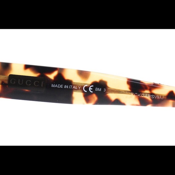 Gucci Tortoise Havana Signature Sunglasses New - Picture 3 of 4