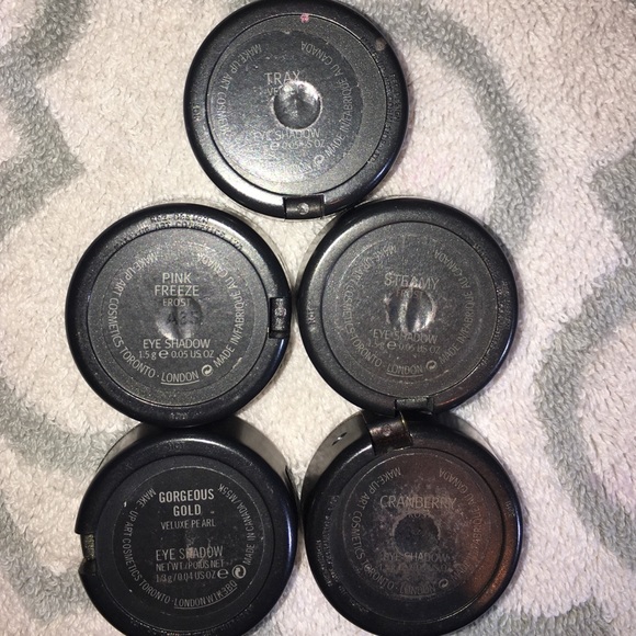 5 used MAC shadows
