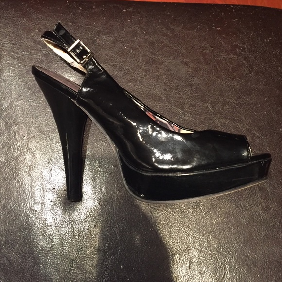 Madden Girl Platform Slingback Patent Heel