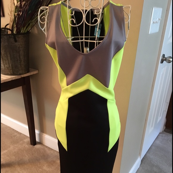 NWT Sz Med Boutique Brand Fitted V-Neck Dress