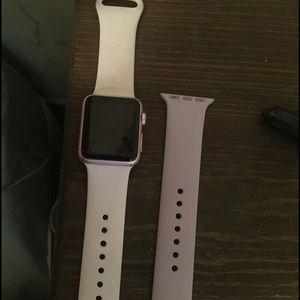 Rose gold Apple Watch- sport edition