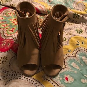 Diba True Fringe Heels