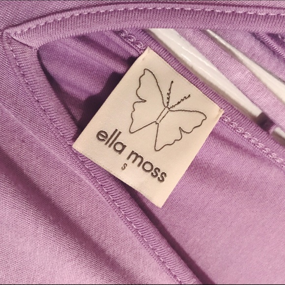 Ella Moss Purple Tie-Back Top - Picture 3 of 3
