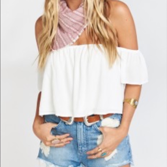 Show me your mumu white top. New with tags.