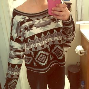 Women's Indian Print Sweater