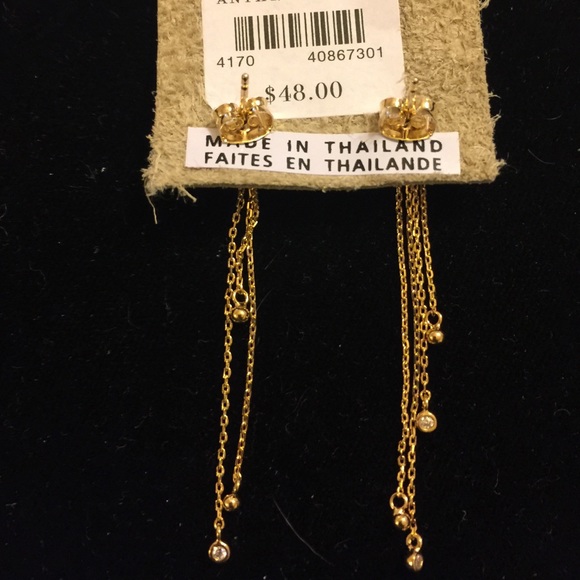 Anthropologie Gorgeous Two Piece Earrings - Picture 2 of 3